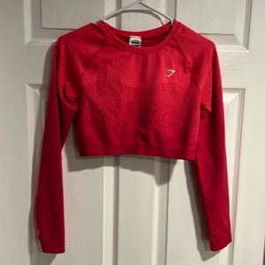 Gym shark cropped shirt